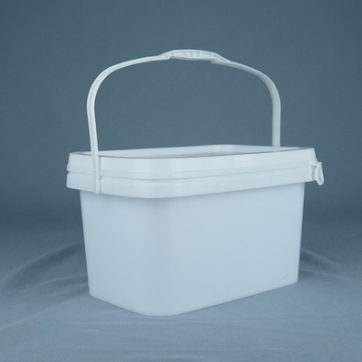 Grad-Rechteck-Plastikeimer der Nahrung5kg mit Griff und Deckel
