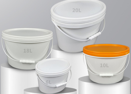 Kundengerechter ovaler Plastikeimer PP/HDPE mit IML oder thermische Übertragung oder Siebdruck