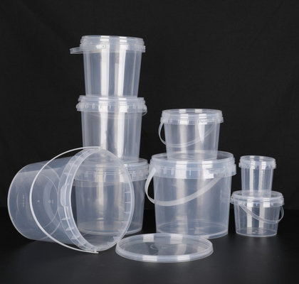 Anpassbarer, langlebiger, transparenter Plastikbehälter T/T Zahlung IML Wärmeübertragungsdruck