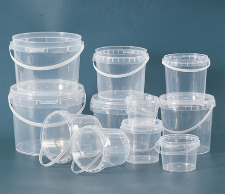 Anpassbarer transparenter Plastikbehälter Glatte Oberfläche IML/Wärmeübertragungsdruck akzeptiert