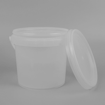 12*11*12cm leerer transparenter Plastikentwurf eimer-IML für Lebensmittelindustrie