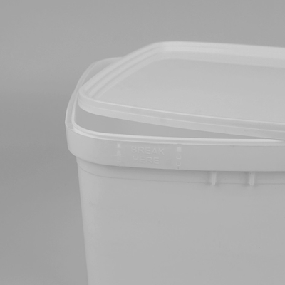 3 Liter transparente rechteckige Plastikeimer-mit ISO9001