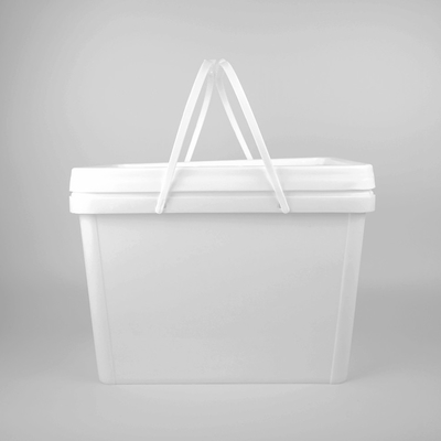 Quadratischer Eimer weißes 20L Plastik-Pail With Lid