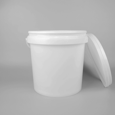 Kundengebundener transparenter Plastikeimer mit Deckel-Runde 8L 10L