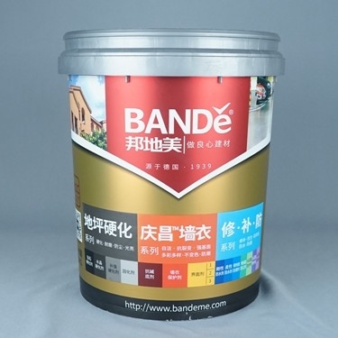 20 Liter Gray Plastic Paint Bucket With gießen Tülle und Deckel