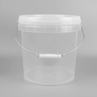 10L fertigte klaren Plastik-Toy Buckets Plastic Beach Pails mit Deckeln besonders an