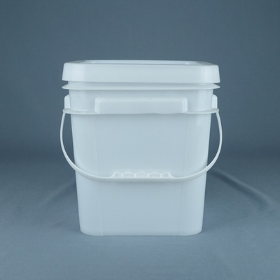 Nahrungsmittelsafe die 10 Liter-quadratischen Plastikeimer mit Griffen fertigte Farbe besonders an