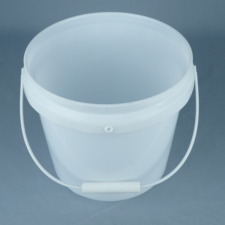 Weißes Eimer für Lebensmittel / Eimer für Lebensmittel mit Griff 1L-5L Kapazität BPA-frei Temperatursicher