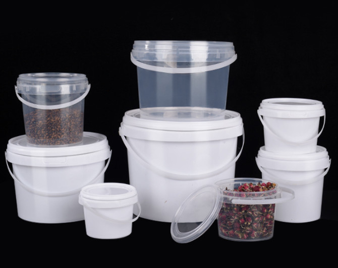 HDPE materieller Plastiknahrungsmitteleimer weiß oder andere Farbe 0.2L-20L
