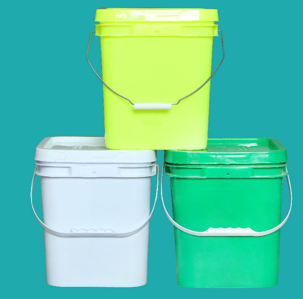 Chemikalienbeständigkeit Quadrat Plastik Eimer 1,2 kg für Lebensmittelfarbspiele