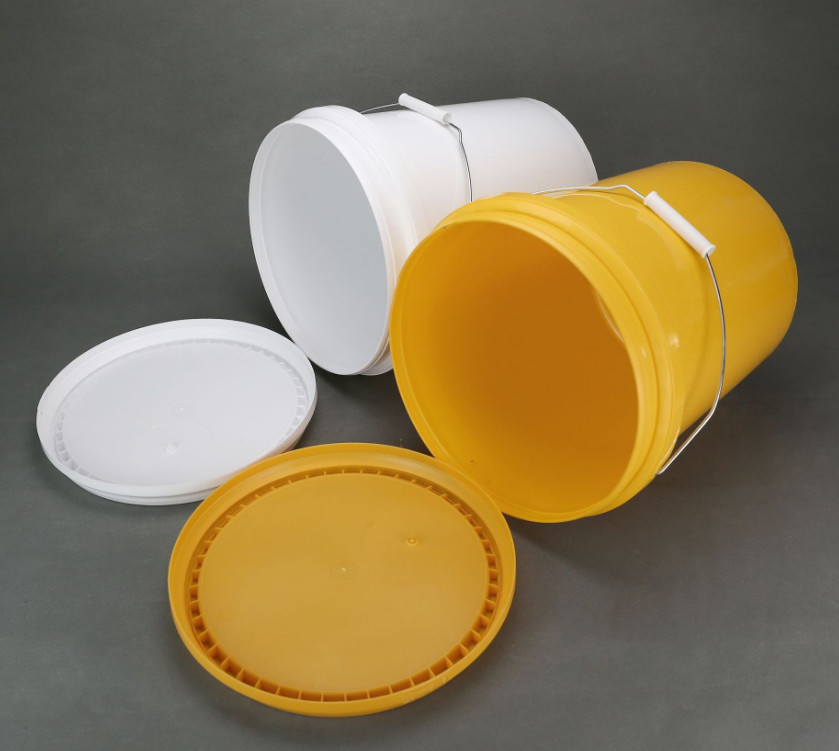 Besondere Farbe 5 Gallonen Plastik Eimer mit Schnapp auf Deckel und Griff für den industriellen Einsatz