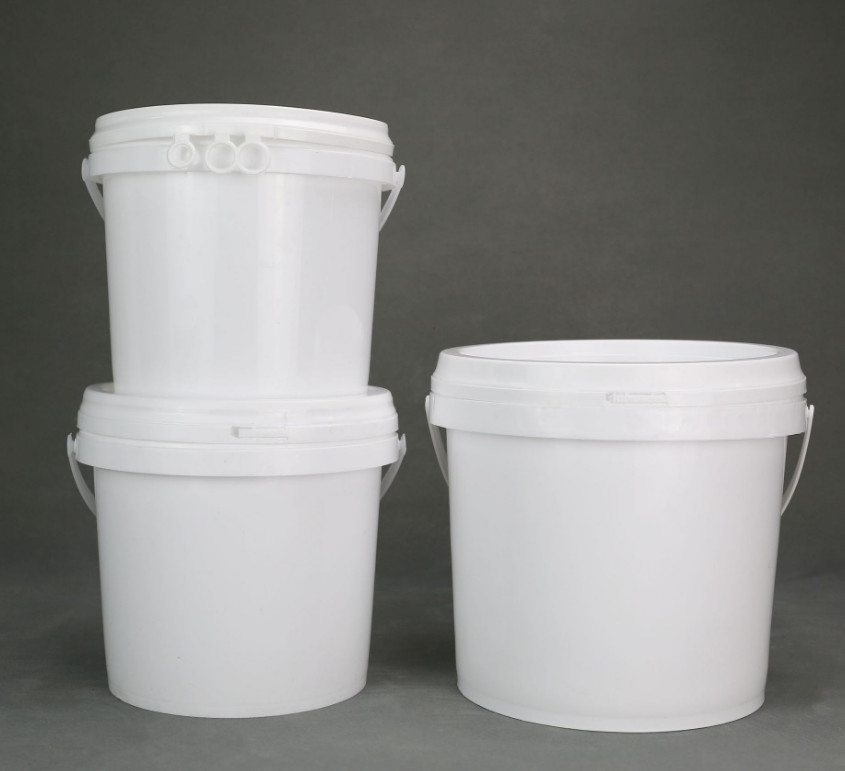 Chemiebehälter aus PP/HDPE mit weißem Deckel für den IML-Wärmeübertragungsbildschirm