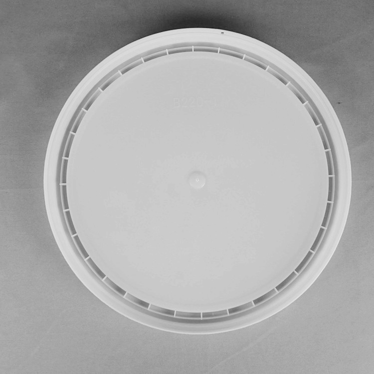 20L Snap On Lid Stapelbarer Plastikbehälter 15,5 Höhe 11,5 Durchmesser Anpassbares weißes Design