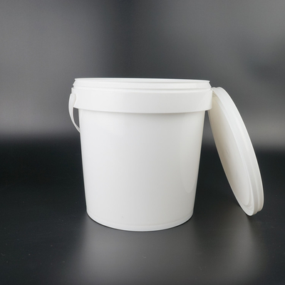 Runder geformter Plastikeimer 1L mit Metallgriff kundenspezifischer Logo Available