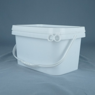 Grad-Rechteck-Plastikeimer der Nahrung5kg mit Griff und Deckel