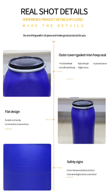 Großer Mund Siegelumsatz-Plastikfass-Trommel 125L