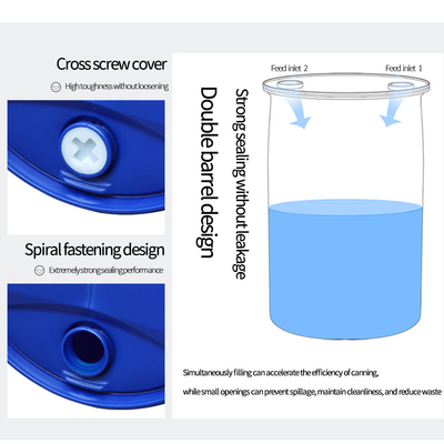 HDPE 200L blaue Plastikfass-Trommel für Chemikalienlager