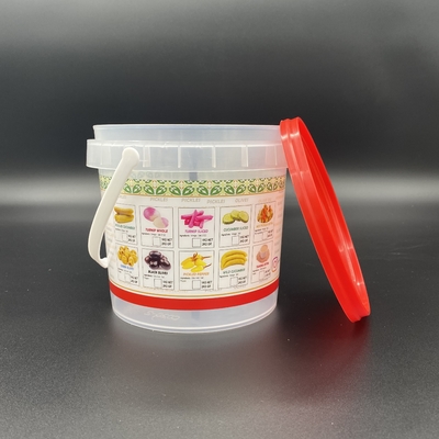 Freundliche Runden-kleine Plastiknahrungsmittelgrad-Eimer Eco für Imbisse und Nüsse