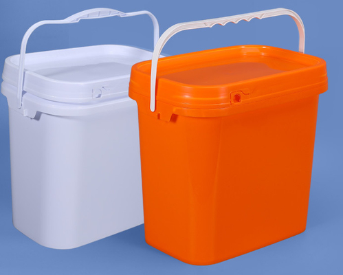 100% Rohstoffe pp. quadrieren Plastikeimer mit Griff