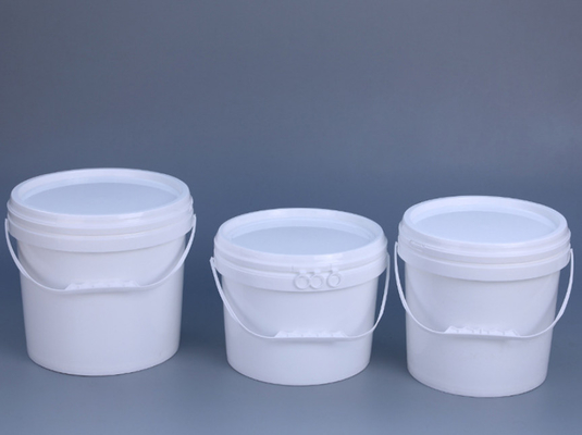 Mehrfachverwendbare, runde, Lebensmittelqualität weiße Eimer 1-5L