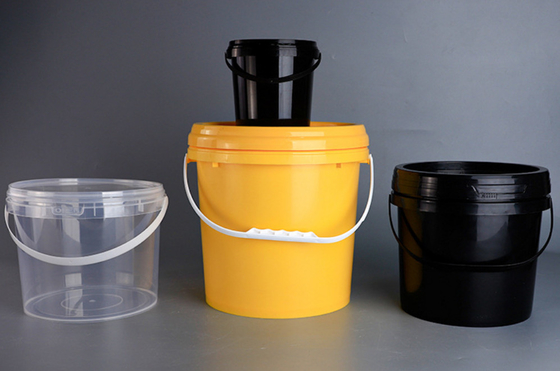 Dauerhafter kreisförmiger Plastikbehälter mit Siebdrucktechnologie
