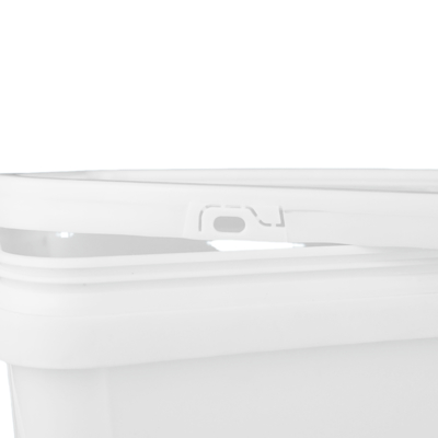 Lebensmittelechter quadratischer Kunststoff-Eimer mit IML/Thermotransfer/Siebdruck 1,2 kg