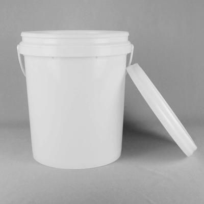 18L pp. 5 Gallonen-Schwarz-Plastikeimer ringsum klaren Nahrungsmittelgrad