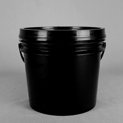 schwarzer runder Plastikeimer 4.8L pp. 1 Gallonen-Plastikfarbeimer