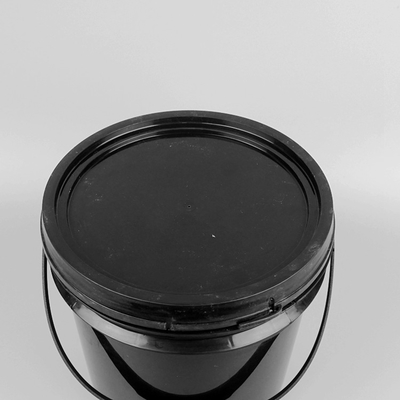 schwarzer runder Plastikeimer 4.8L pp. 1 Gallonen-Plastikfarbeimer