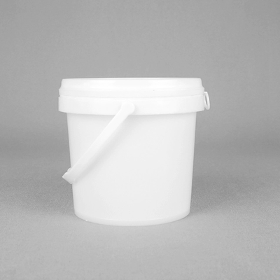 33oz 1 Liter-klare Plastikeimer mit Deckel-Siebdruck