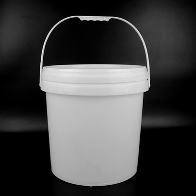 Sgs-Zustimmung 18Kg ringsum weiße Pail With Cover Durable Large-Kapazität