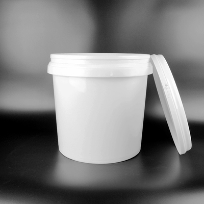 Sgs-Zustimmung 18Kg ringsum weiße Pail With Cover Durable Large-Kapazität