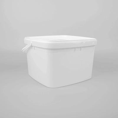Polypropylen-klarer quadratischer Eimer 3L pp. mit Deckel-kundenspezifischer Farbe
