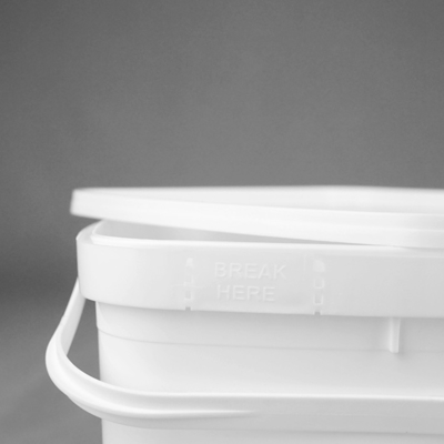 Die 3 Liter-klaren Plastikeimer mit Deckeln quadrieren Soem-ODM-Service
