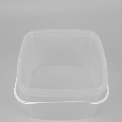 3 Liter transparente rechteckige Plastikeimer-mit ISO9001