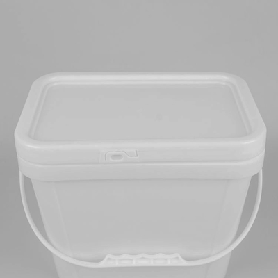 Garantierter Quadrat-Schwarz-Plastikeimer-Nahrungsmittelgrad 6L