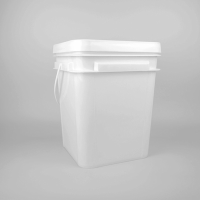 Quadrat-rote Pail Food Grade Pp Large-Plastikeimer 5 Gallonen-20L mit Deckel