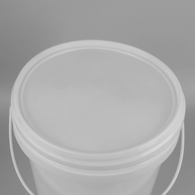 Kundengebundener transparenter Plastikeimer mit Deckel-Runde 8L 10L