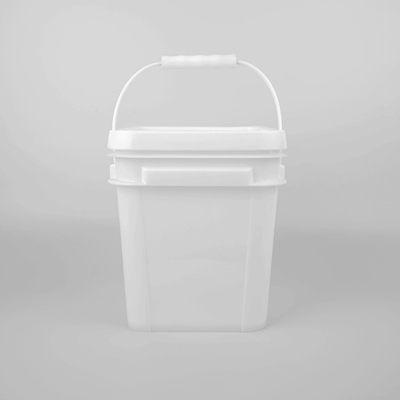 5 Liter-Polypropylen-weißes Quadrat-Plastikeimer für Reinigungsmittel