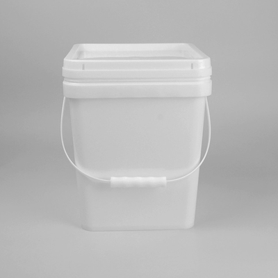 Großhandels- kundenspezifischer Druck-20 Liter-schwarzes Quadrat-Plastikeimer mit Deckel