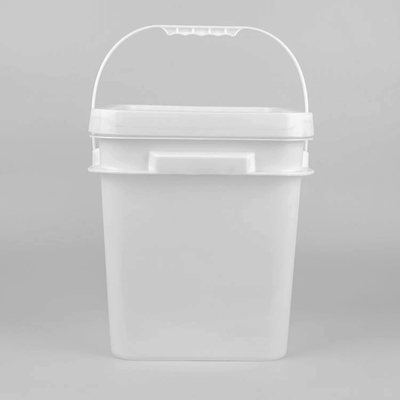 Großhandels- kundenspezifischer Druck-20 Liter-schwarzes Quadrat-Plastikeimer mit Deckel