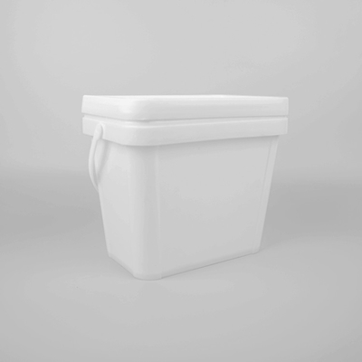Garantierter Quadrat-Schwarz-Plastikeimer-Nahrungsmittelgrad 6L