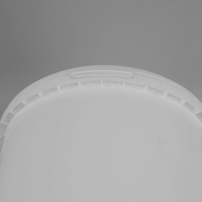 Weißer runder Plastikeimer FDA bestätigte die Kapazität Depand auf der Kundennachfrage