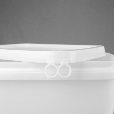 Kundengebundene Farbe pp. schöpfen Plastikeimer 5L mit Deckel-Quadrat-Form