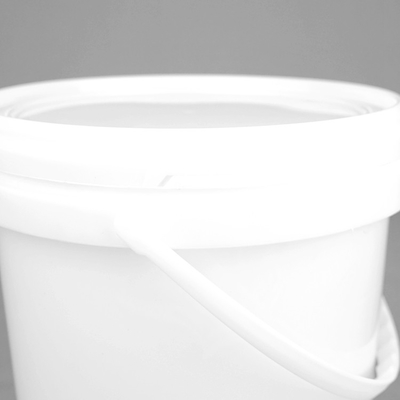 Kundengebundener Plastikfarbeimer 5L/Litre pp. Pail White Round Plastic Barrel