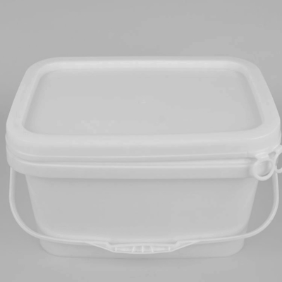 25*17*15.8cm klarer Nahrungsmittelgrad-quadratischer Plastikeimer mit SGS-Zustimmung