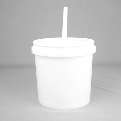 Kundengebundener Plastikfarbeimer 5L/Litre pp. Pail White Round Plastic Barrel