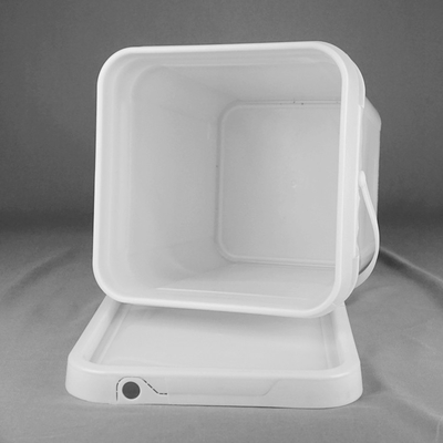 1,2 Kilogramm-Quadrat-Plastikeimer für Farben-Weiß oder andere Farbe