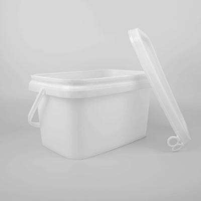 25*17*15.8cm klarer Nahrungsmittelgrad-quadratischer Plastikeimer mit SGS-Zustimmung