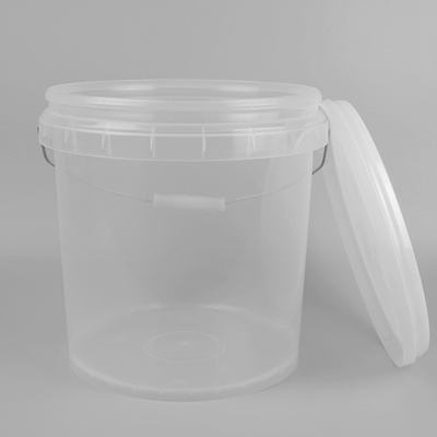25*23*27cm transparenter Plastikplastikeimer eimer-10L mit Deckel